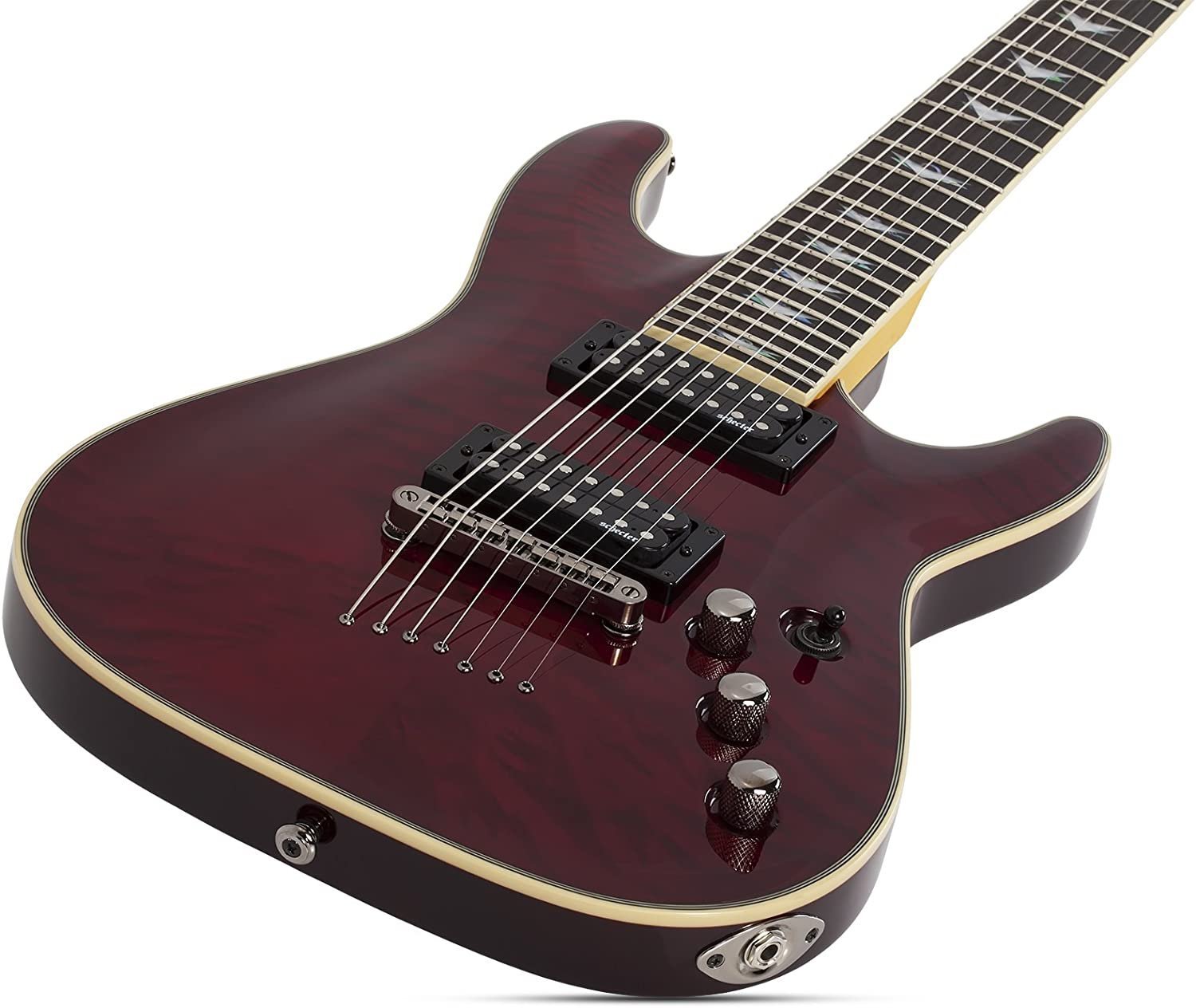 Schecter Omen Extreme-7 Electric Guitar (Black Cherry)