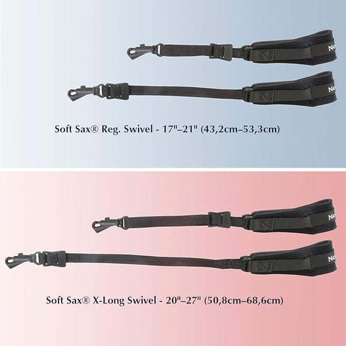 Neotech Soft Sax Strap - Swivel XL,Black.