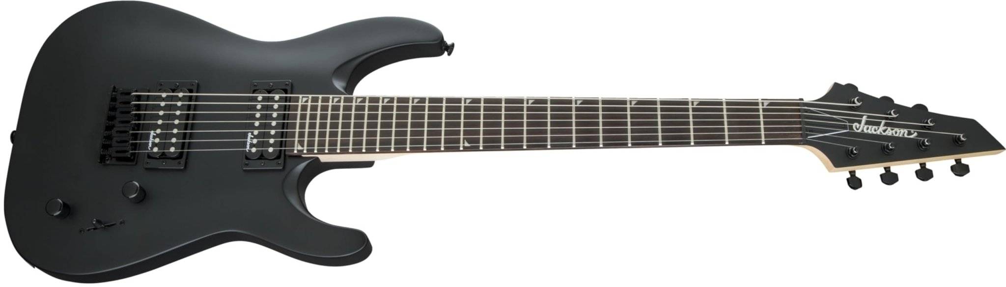 Jackson JS22-7 Dinky 7-string Electric Guitar - Satin Black