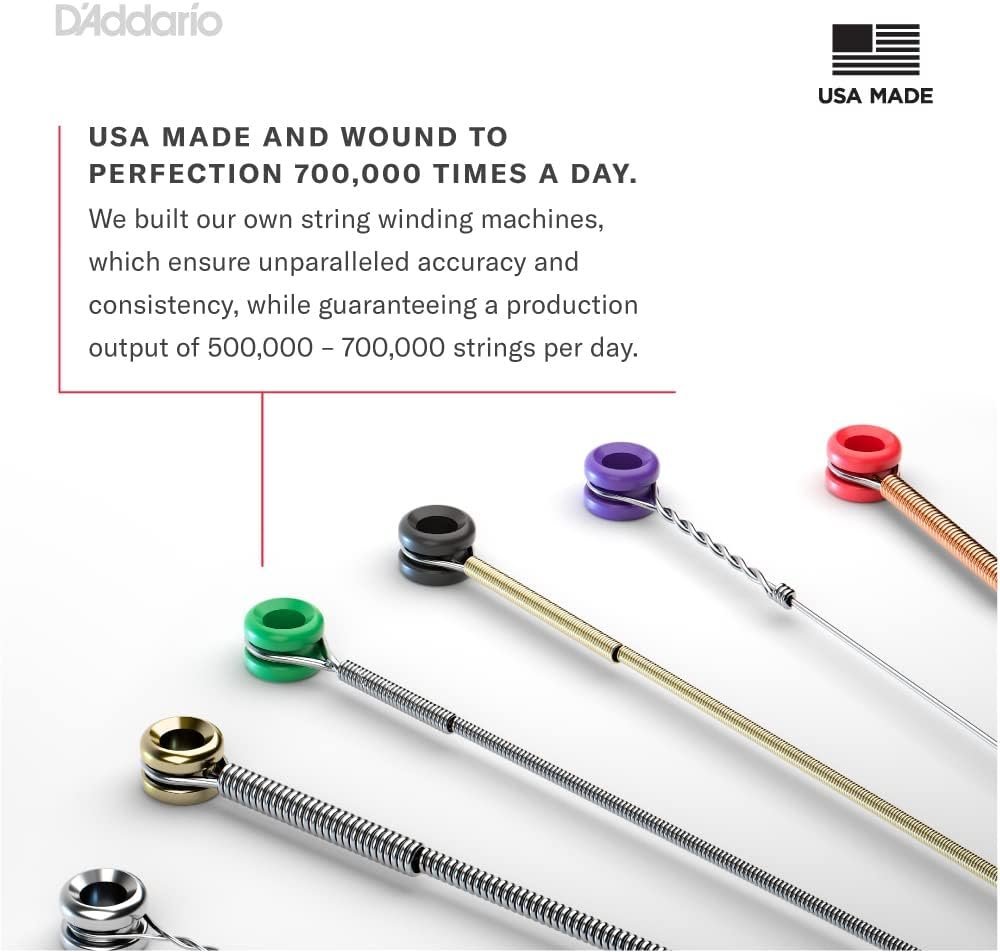 D'Addario Bass Guitar Strings - XL Nickel Bass Strings - EXL170-5 - Perfect Intonation, Feel, Durability - For 5 String Bass Guitars - 45-130 Regular Light 5-String, Long Scale