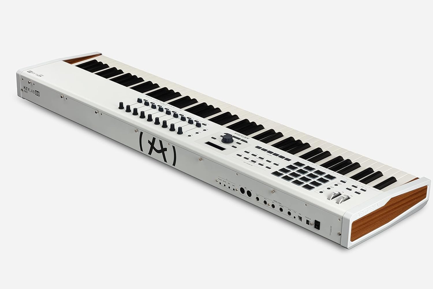 Arturia KeyLab 88 MkII 88 Key Weighted USB MIDI Keyboard Controller — Aftertouch, Velocity Sensitive, Hammer-Action, Piano Feel, With 16 Drum Pads, 9 Faders, 9 Knobs and Analog Lab V Software Included