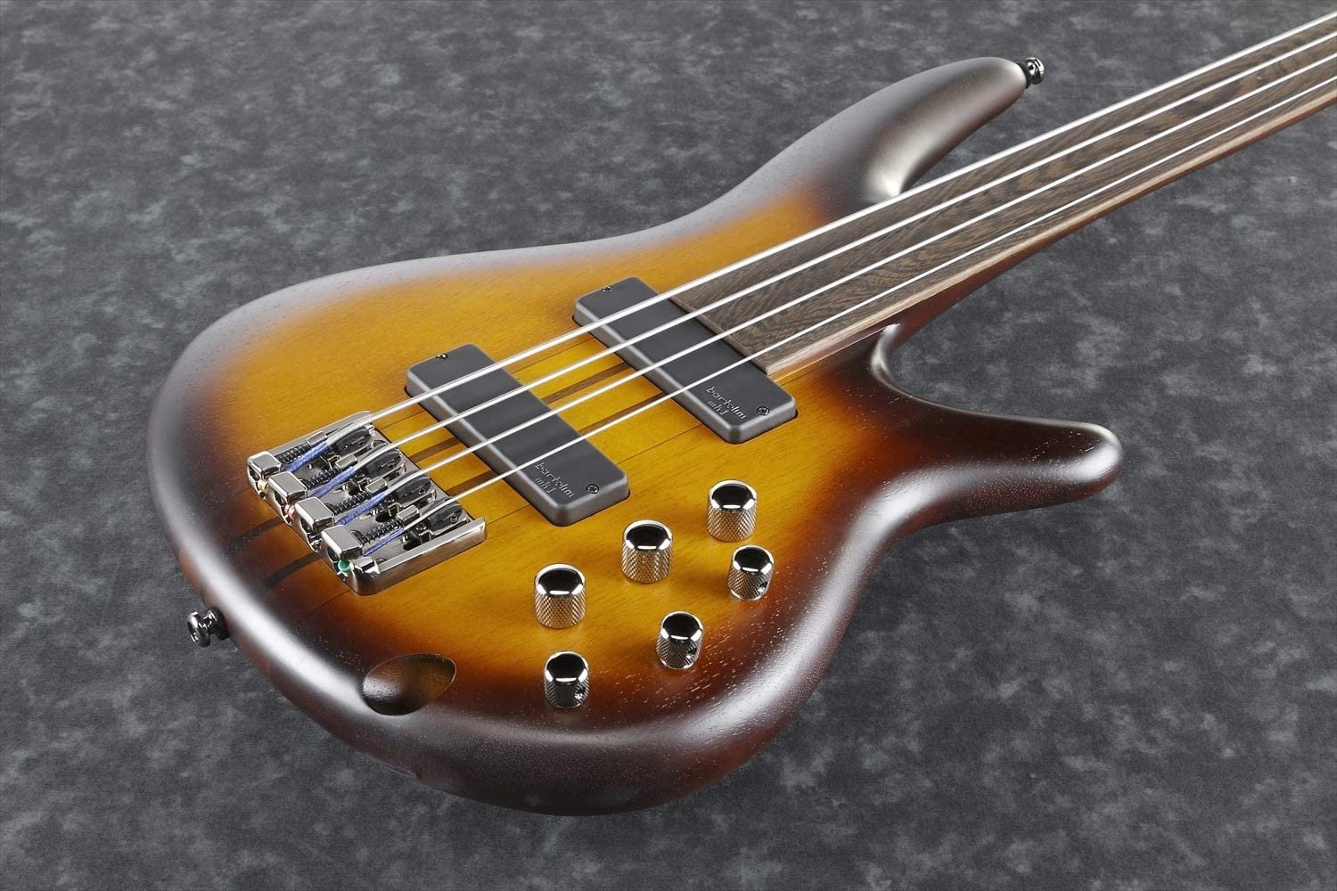 Ibanez SRF700 Portamento 4-String Fretless Electric Bass Flat Brown Burst Rosewood Fretboard