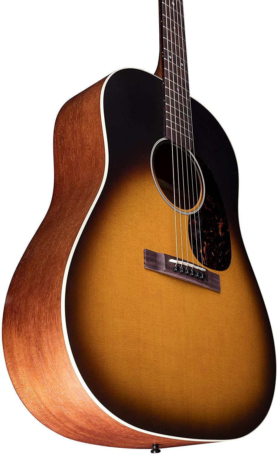 Martin Guitar DSS-17 Acoustic Guitar with Soft-Shell Case, Sitka Spruce and Mahogany Construction, Satin Finish, 000-14 Fret Slope Shoulder, and Modified Low Oval Neck Shape, Whiskey Sunset