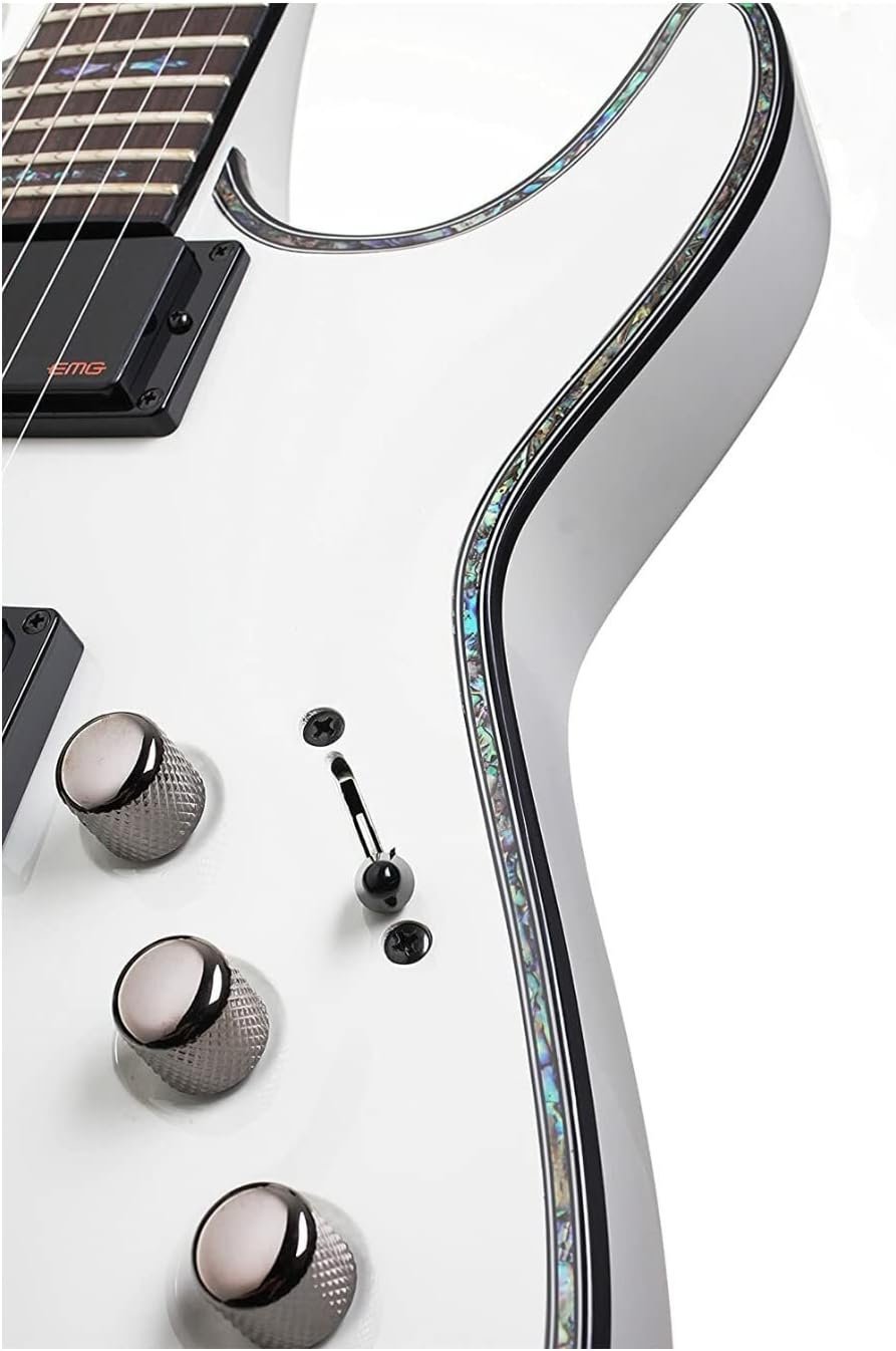 Schecter Hellraiser C-1 6-String Electric Guitar (Right Hand, Gloss White)