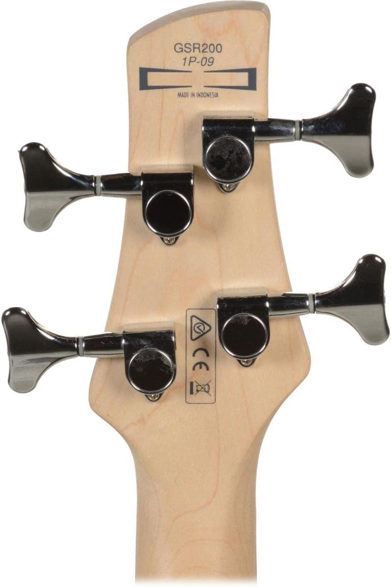 Ibanez GSR 4 String Bass Guitar, Right Handed, Transparent Red (GSR200TR)