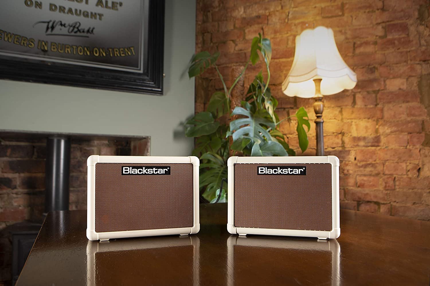 Blackstar Fly 3 Acoustic 3W 1x3 Acoustic Guitar Combo Amp and Fly 3 3W 1x3 Extension Speaker Cabinet Blonde and Tan