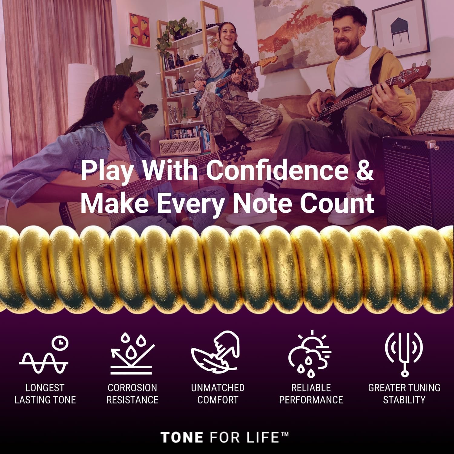 Elixir Strings, Acoustic Guitar Strings, Phosphor Bronze with NANOWEB Technology, Longest-Lasting Rich and Full Tone For Life with Comfortable Feel, 6 String Set, Extra Light 10-47
