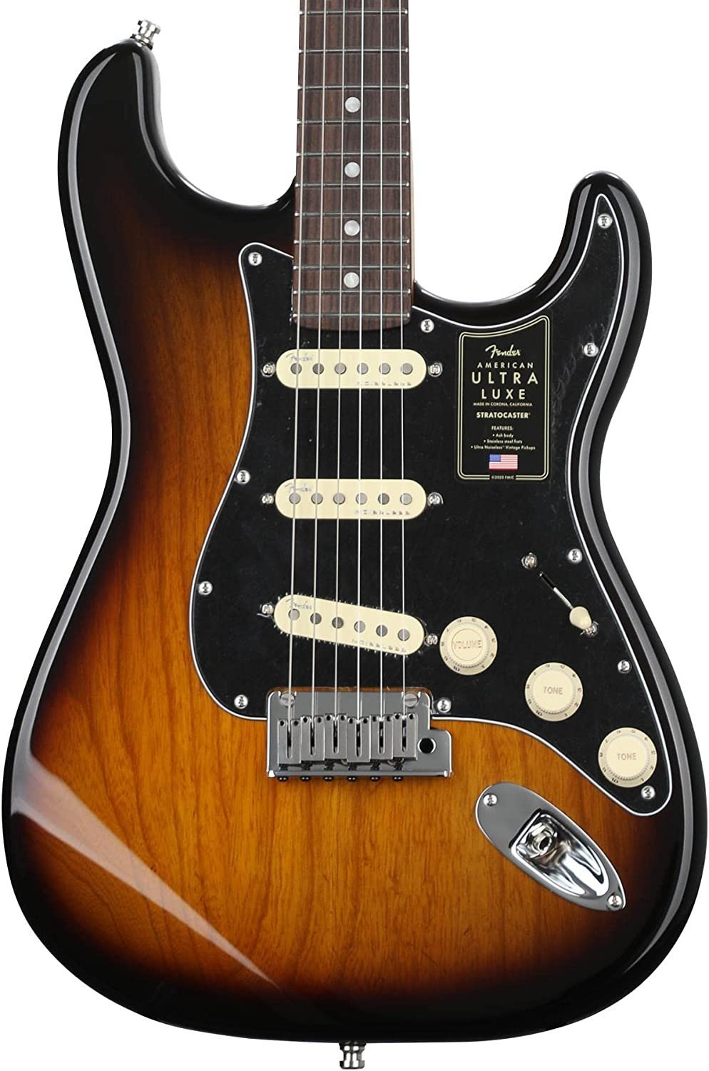 Fender American Ultra Luxe Stratocaster - 2-color Sunburst with Rosewood Fingerboard