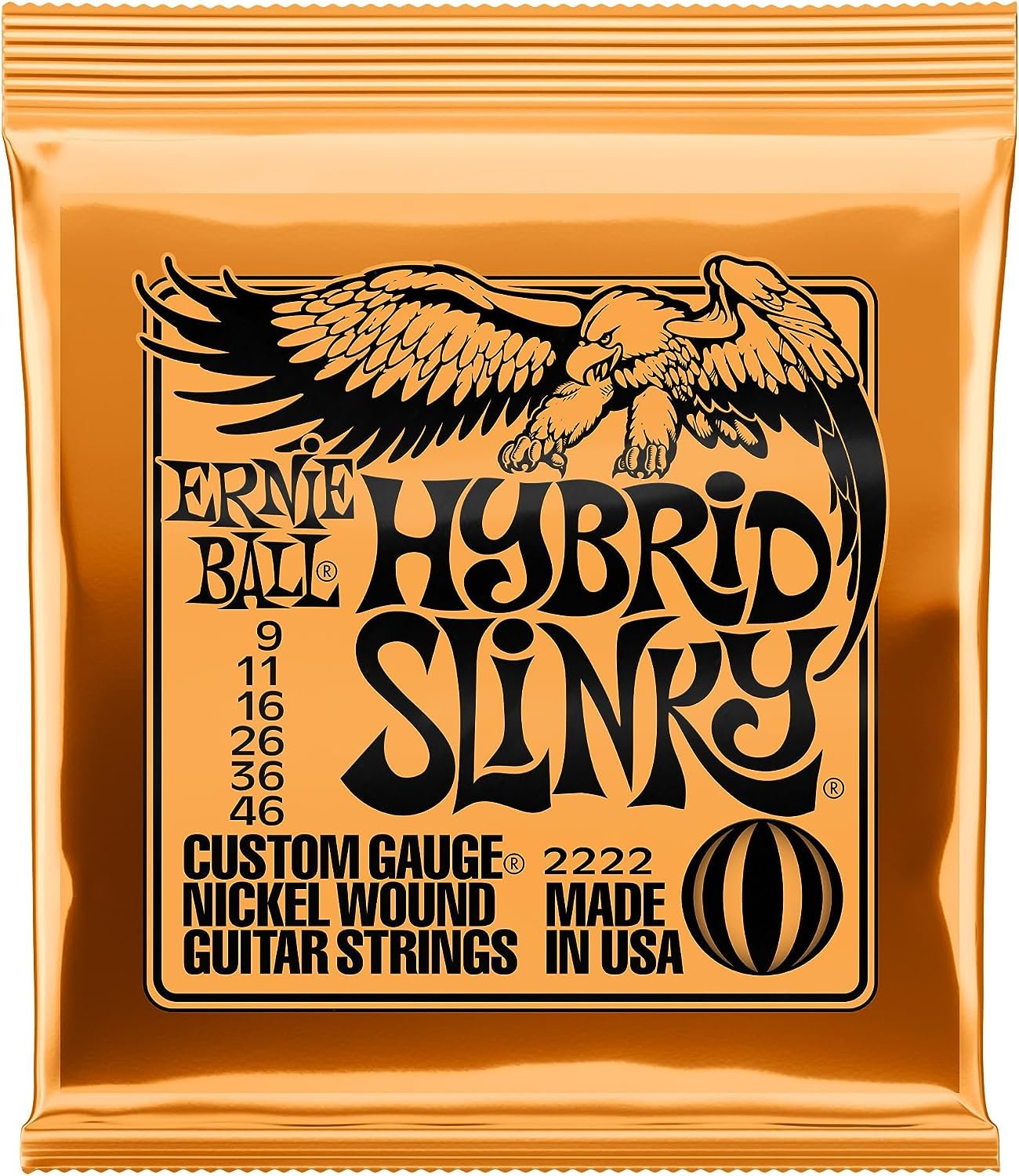 Ernie Ball Hybrid Slinky Nickel Wound Electric Guitar Strings - 9-46 Gauge