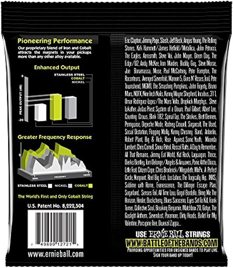 Ernie Ball Regular Slinky Cobalt Electric Guitar Strings - 10-46 Gauge