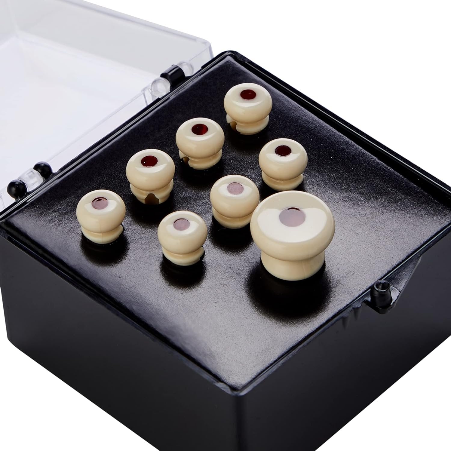 Martin Bridge and End Pin Set, White with Abalone Inlay