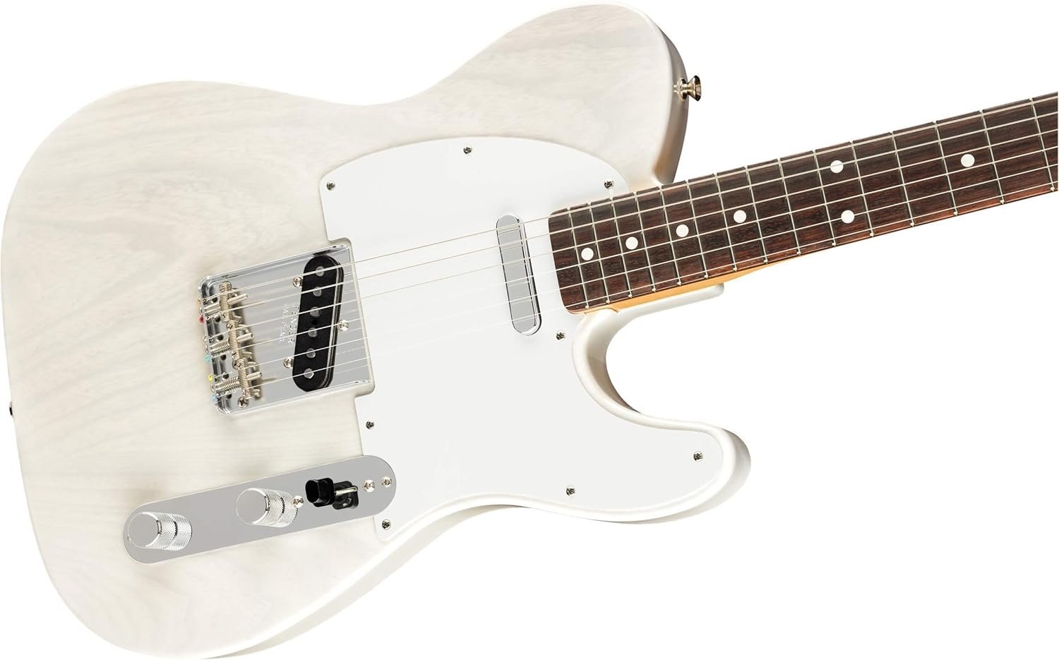 Fender Jimmy Page Mirror Telecaster Electric Guitar, White Blonde, Rosewood Fingerboard