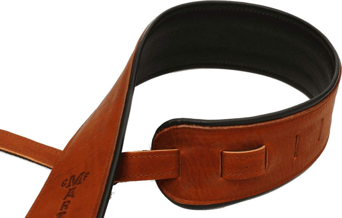 Martin Premium Rolled Leather Guitar Strap Brown