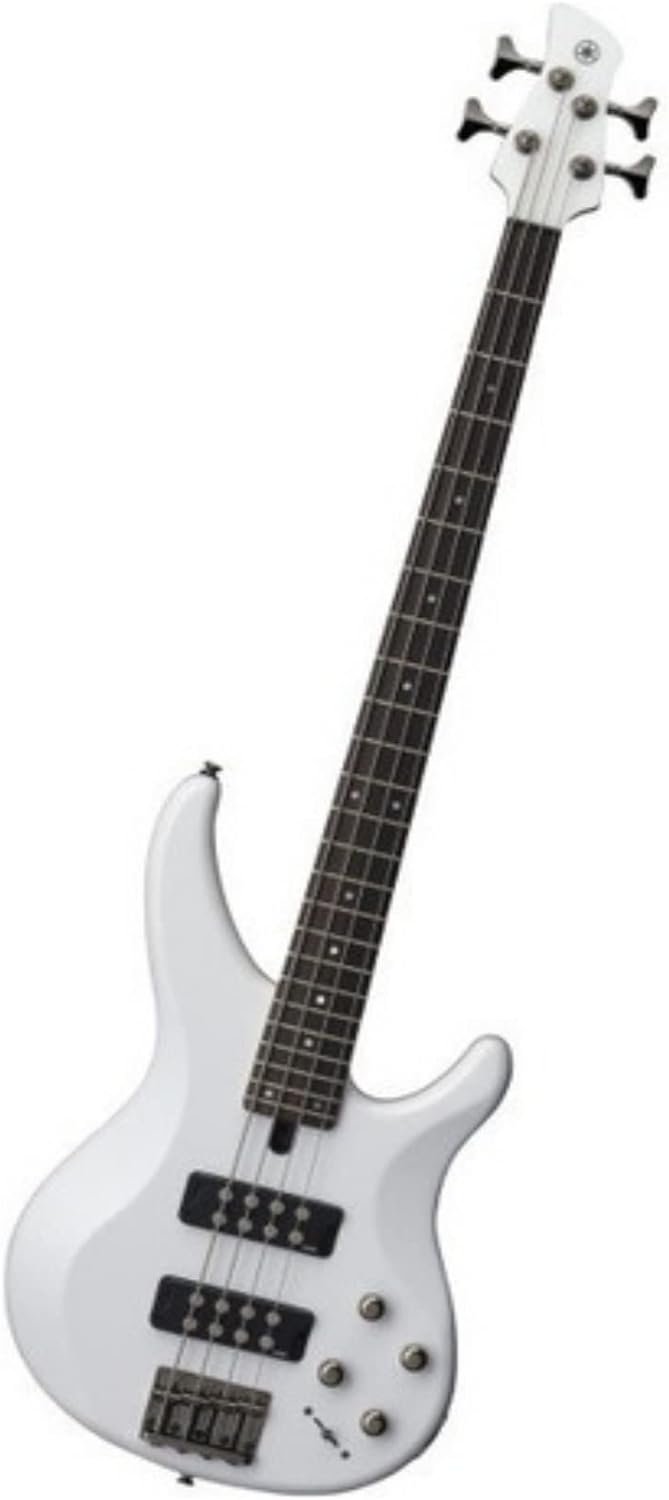 Yamaha 4 String Bass Guitar, Right Handed, White, (TRBX304 WH)