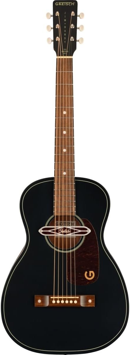 Gretsch Jim Dandy Deltoluxe Parlor Acoustic-electric Guitar - Black