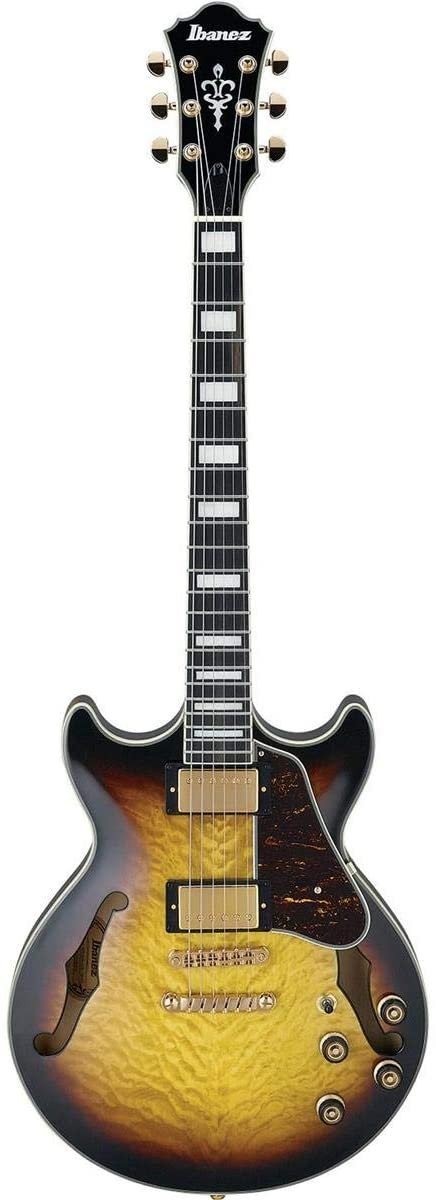 Ibanez AM93QM Artcore Expressionist Semi-Hollow Body Antique Yellow Sunburst