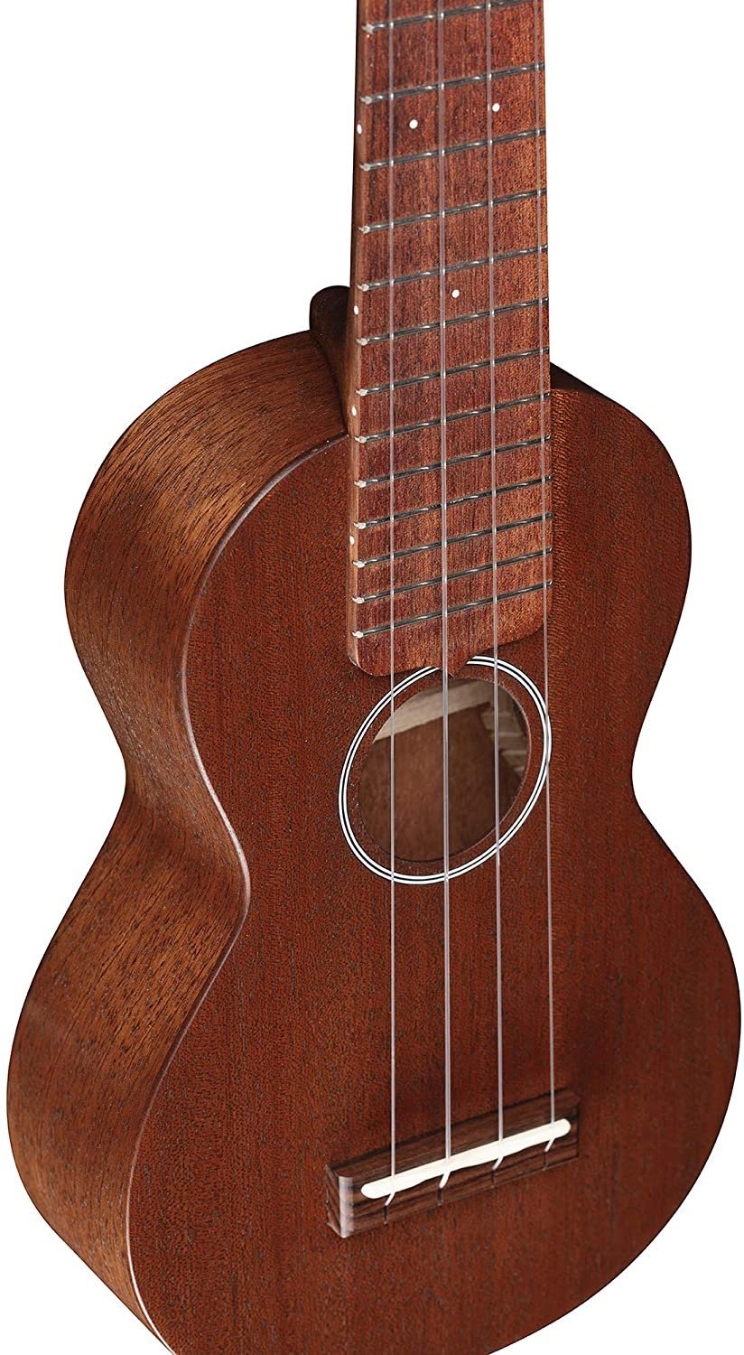 Martin Guitar S1 Acoustic Ukulele with Soft Case, Genuine Mahogany Construction, Hand-Rubbed Finish, Soprano Ukulele Neck Shape with Standard Taper