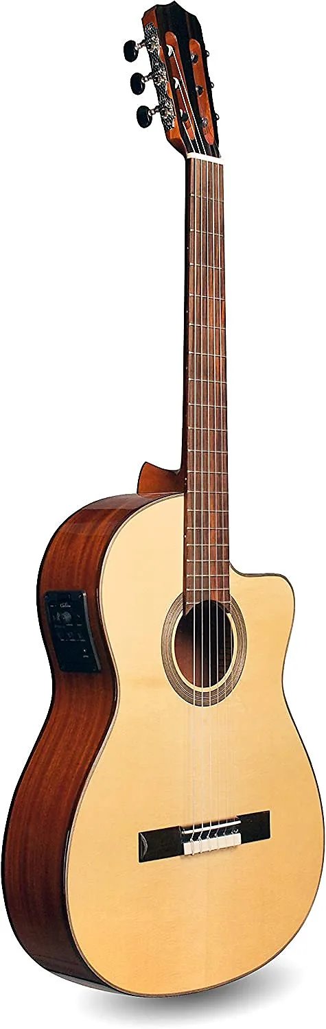Cordoba Fusion 12 Natural SP Crossover Cutaway Acoustic-Electric Nylon String Guitar, Fusion Series