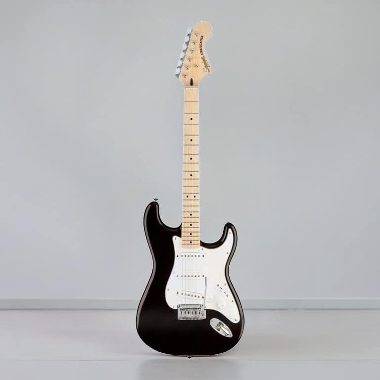 Squier Affinity Series Stratocaster Electric Guitar, with 2-Year Warranty, Black, Maple Fingerboard