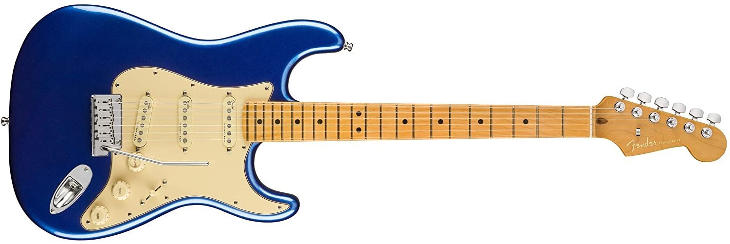 Fender American Ultra Stratocaster MN Cobra Blue w/Hardshell Case