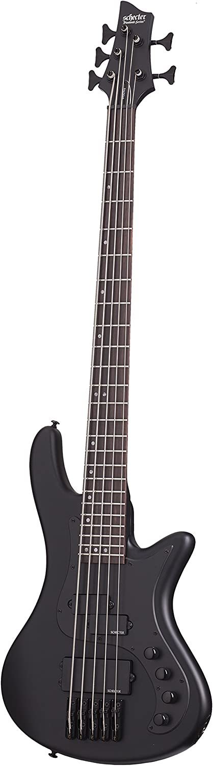Schecter 2523 5-String Bass Guitar, Satin Black