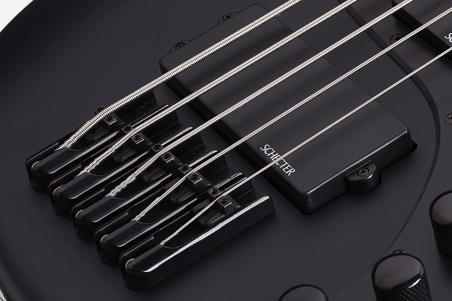 Schecter 2523 5-String Bass Guitar, Satin Black