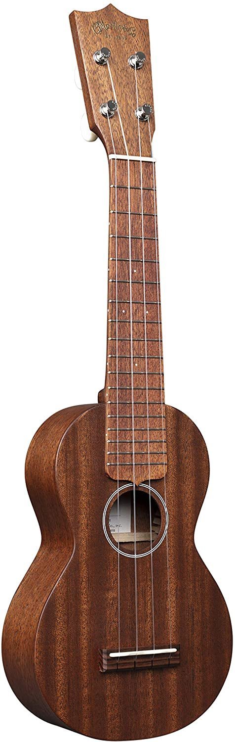 Martin Guitar S1 Acoustic Ukulele with Soft Case, Genuine Mahogany Construction, Hand-Rubbed Finish, Soprano Ukulele Neck Shape with Standard Taper