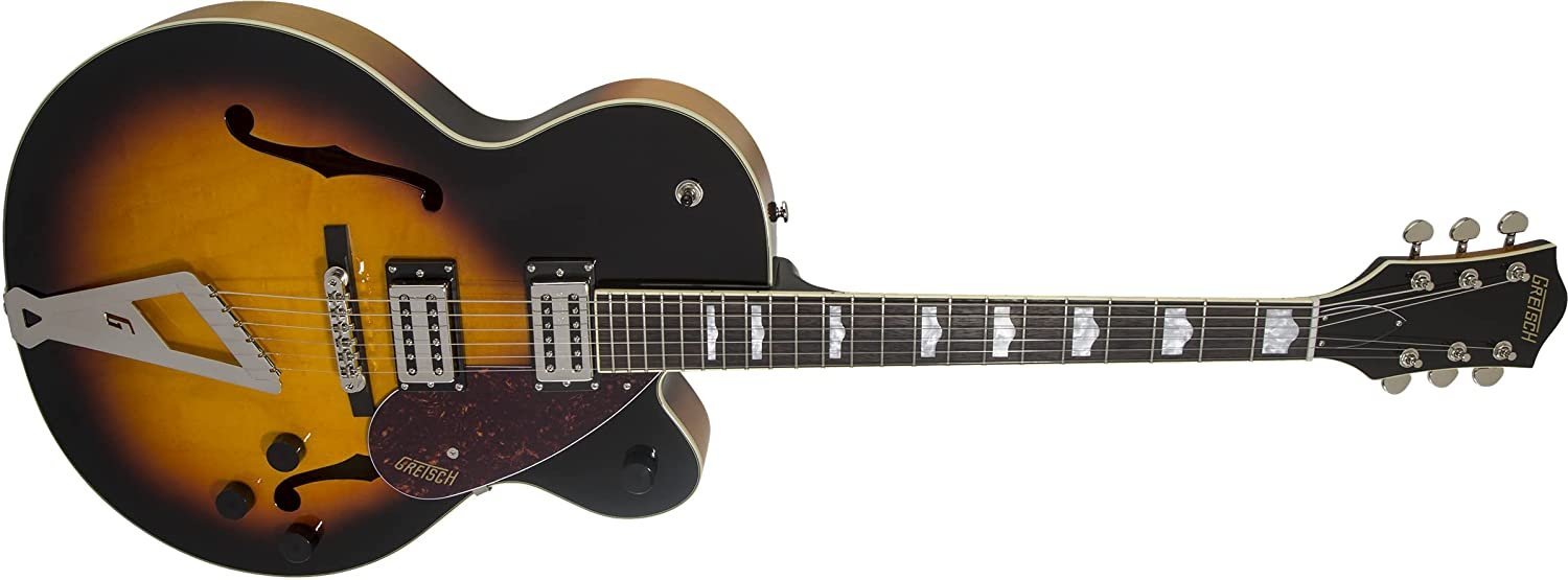 Gretsch Streamliner Hollow Body Aged Brooklyn Burst w/V-Stoptail & Broad'Tron Pickups