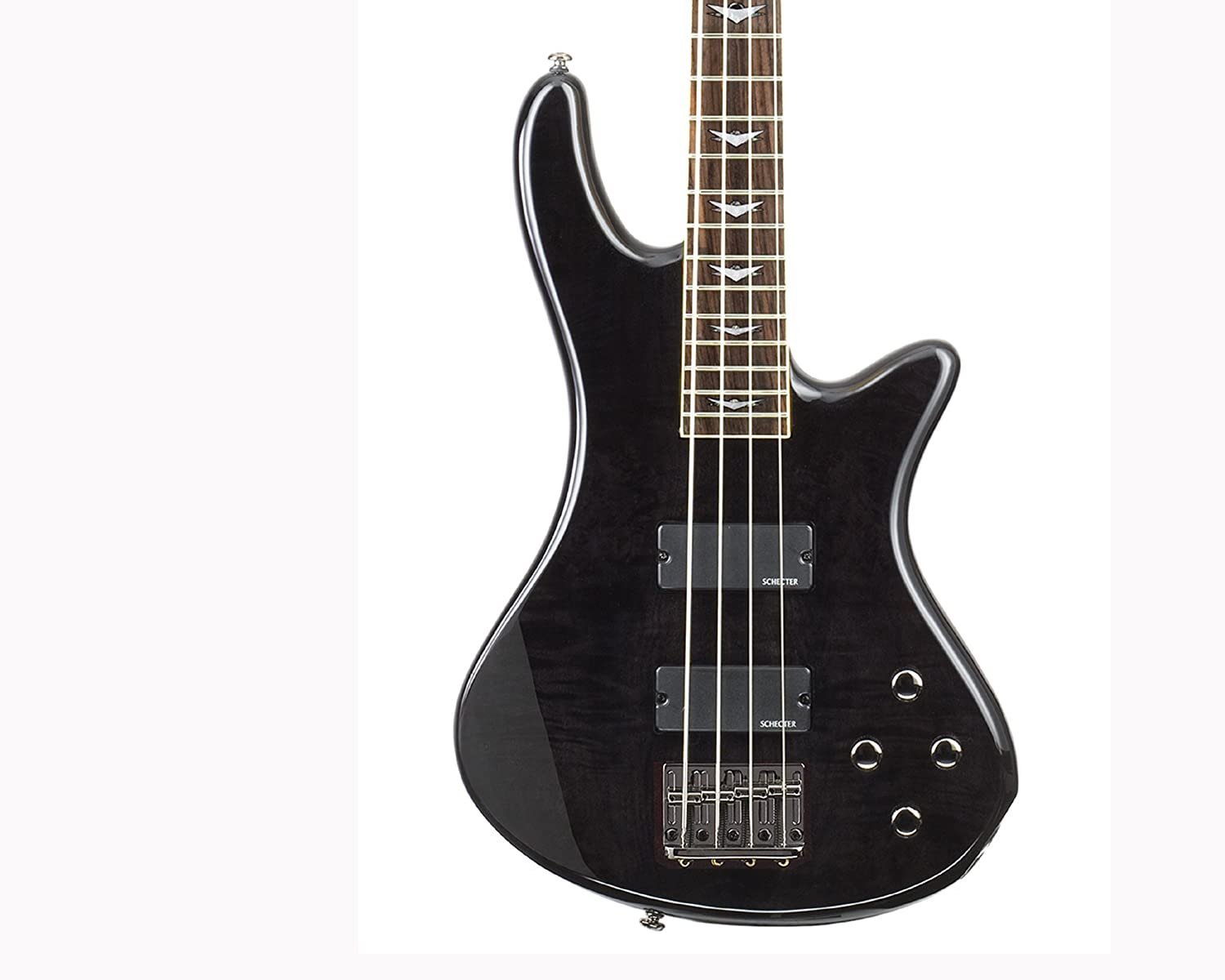 Schecter Stiletto Extreme-4 Bass Guitar (4 String, See-Thru Black)