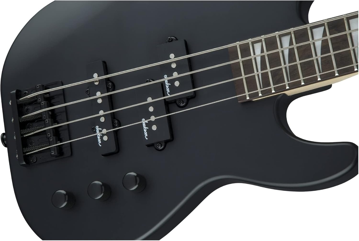Jackson JS Series Concert Bass JS1X, Satin Black, Amaranth Fingerboard
