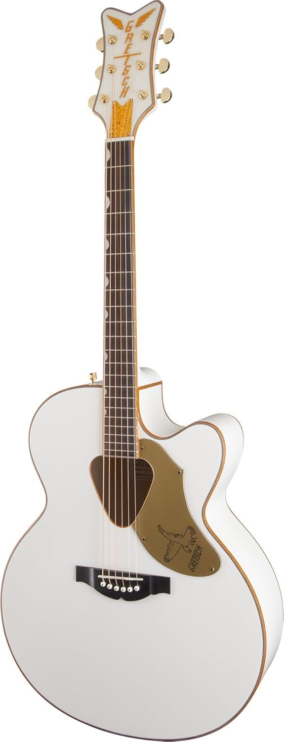 Gretsch G5022CWFE Rancher Falcon Jumbo Acoustic Electric Guitar - White