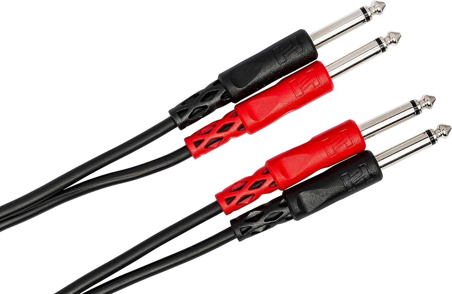 Hosa CPP-202 Dual 1/4" TS to Dual 1/4" TS Stereo Interconnect Cable, 2 Meters