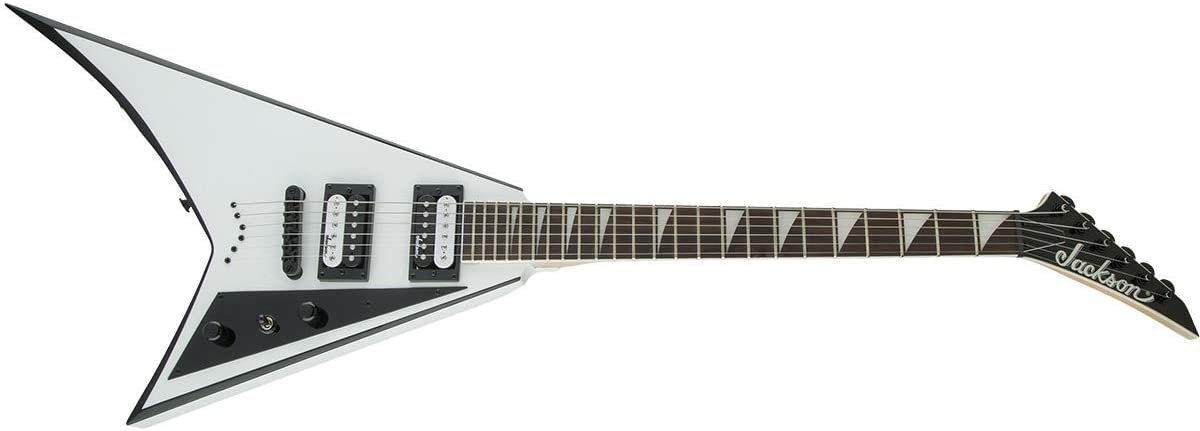 Jackson JS32T Rhoads Electric Guitar (White with Black Bevels)