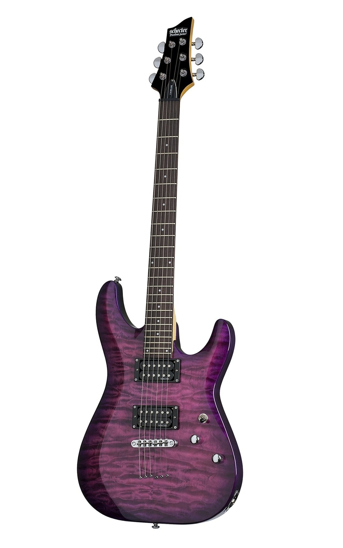 Schecter C-6 Plus Solid-Body Electric Guitar, EM