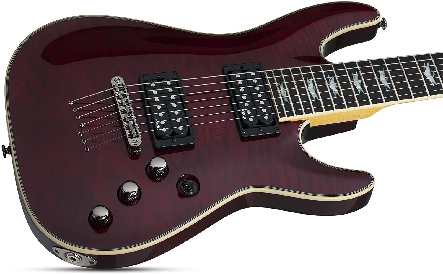 Schecter Omen Extreme-7 Electric Guitar (Black Cherry)