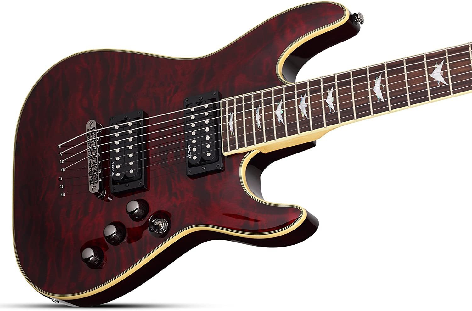 Schecter Omen Extreme-7 Electric Guitar (Black Cherry)