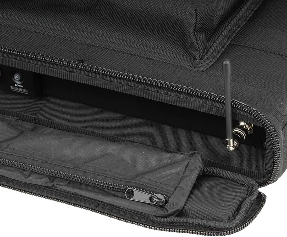 SKB 1U Soft Rack Case, Steel Rails, Heavy Duty zippers, outer pocket, Shoulder straps