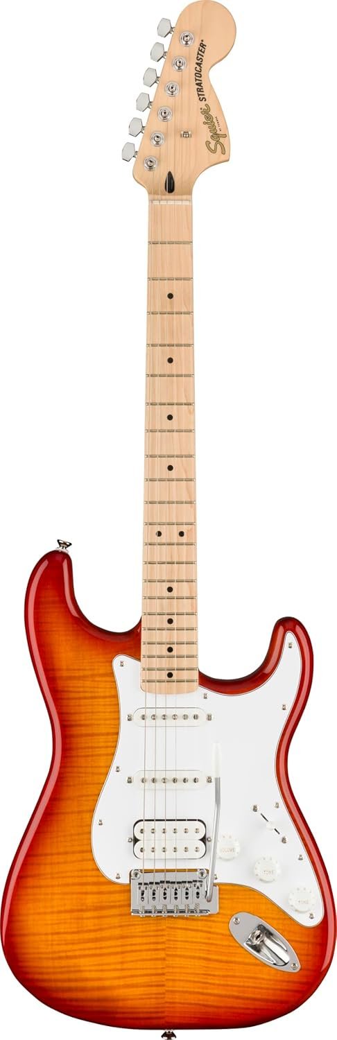 Squier Affinity Series Stratocaster FMT HSS Electric Guitar,Sienna Sunburst
