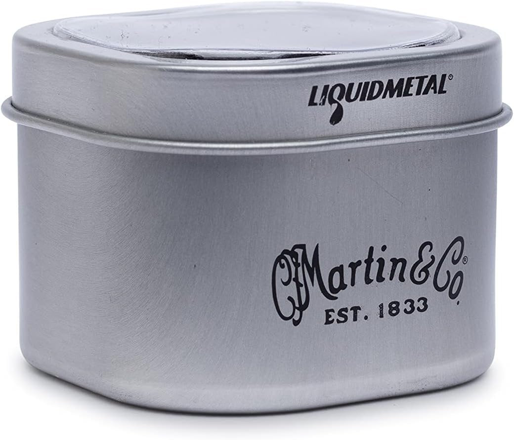 LUXE BY MARTIN® Acoustic Guitar Bridge Pins – Bone White with Red Inlay | Liquidmetal® Construction for Increased Volume and Sustain | Set of 6