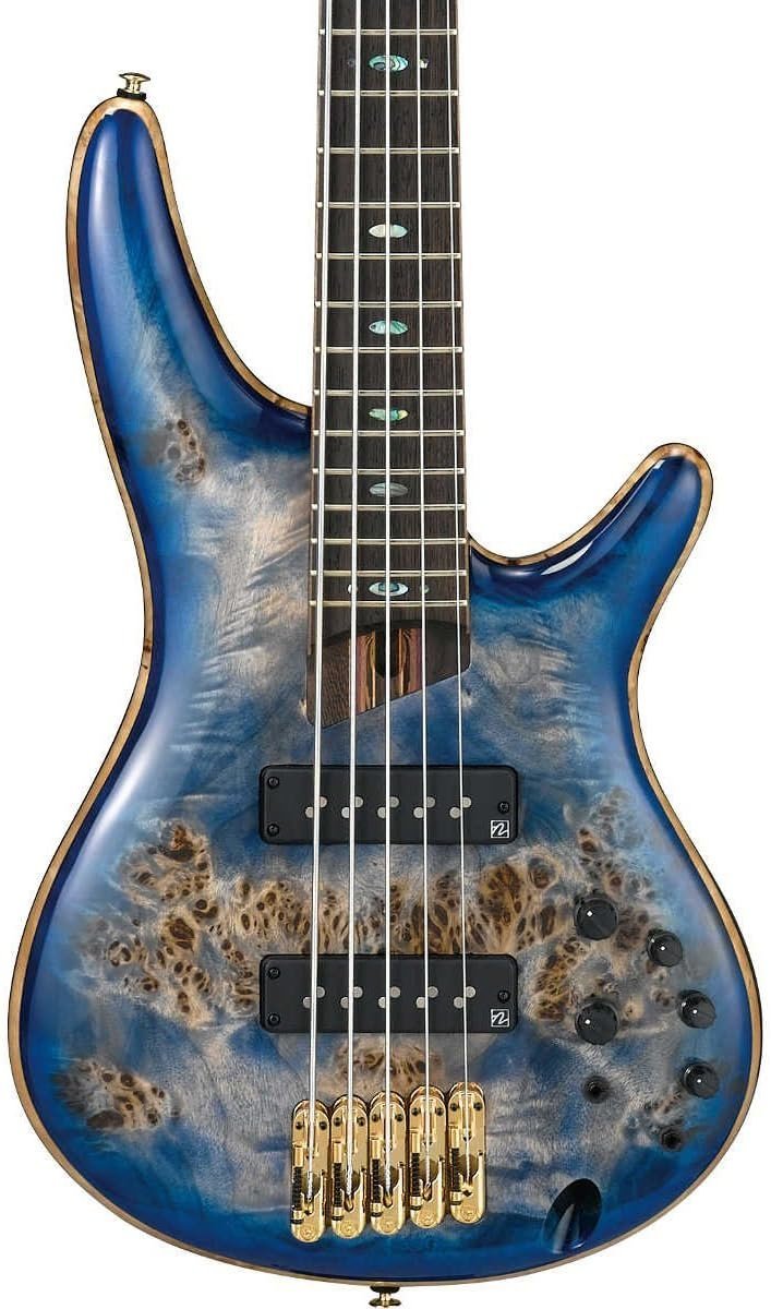 Ibanez SR2605 Premium 5-String Bass Cerulean Blue Burst