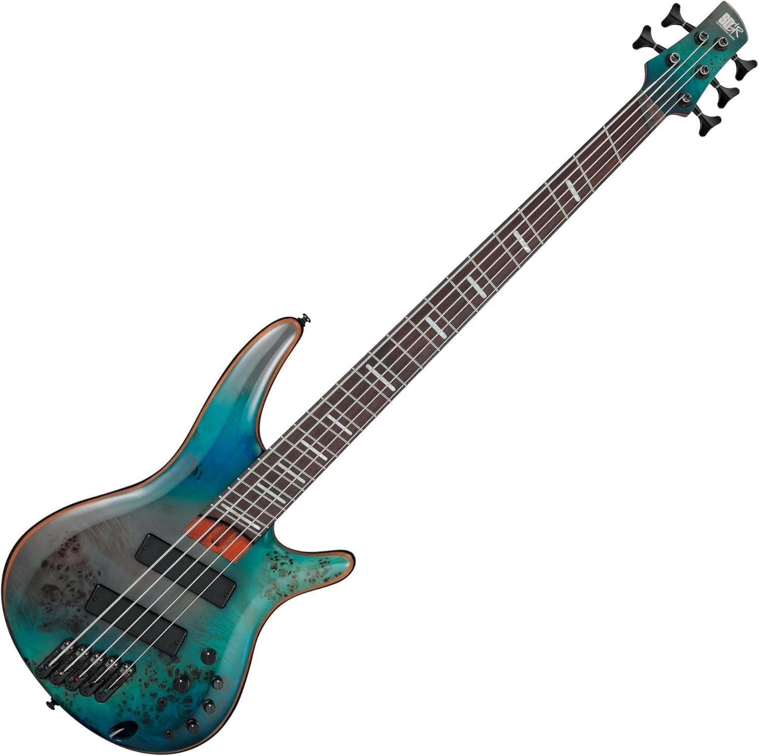 Ibanez Bass Workshop SRMS805 Multi-scale 5-string Bass Guitar - Tropical Seafloor