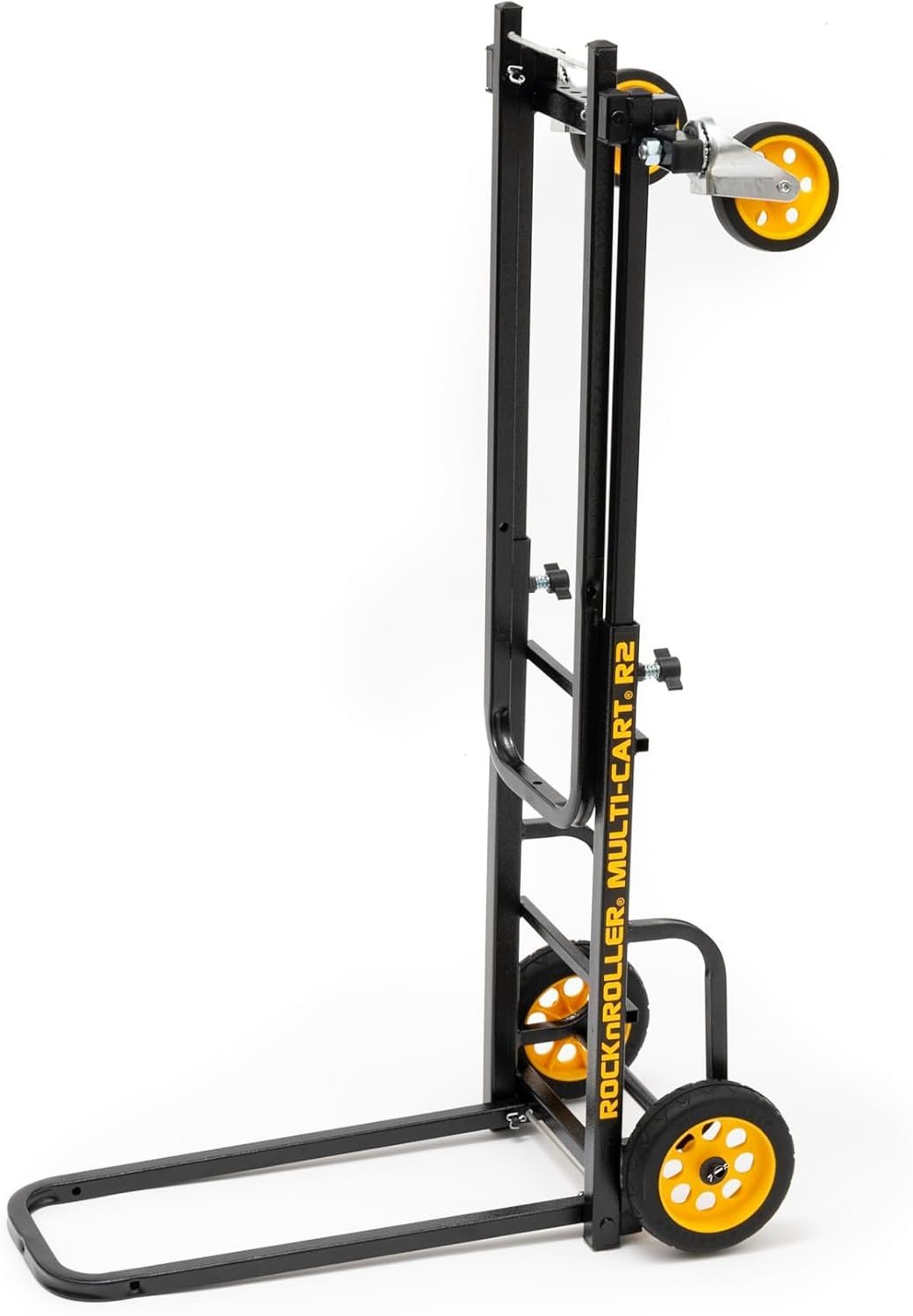 Rock-N-Roller R2RT (Micro) 8-in-1 Folding Multi-Cart/Hand Truck/Dolly/Platform Cart/26" to 39" Telescoping Frame/350 lbs. Load Capacity, Black