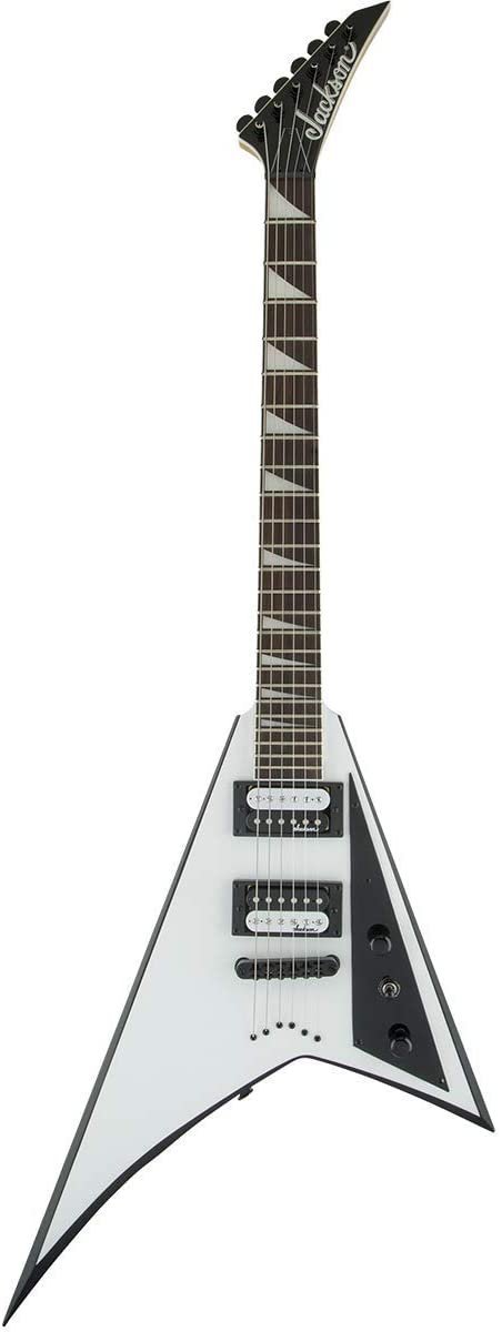 Jackson JS32T Rhoads Electric Guitar (White with Black Bevels)
