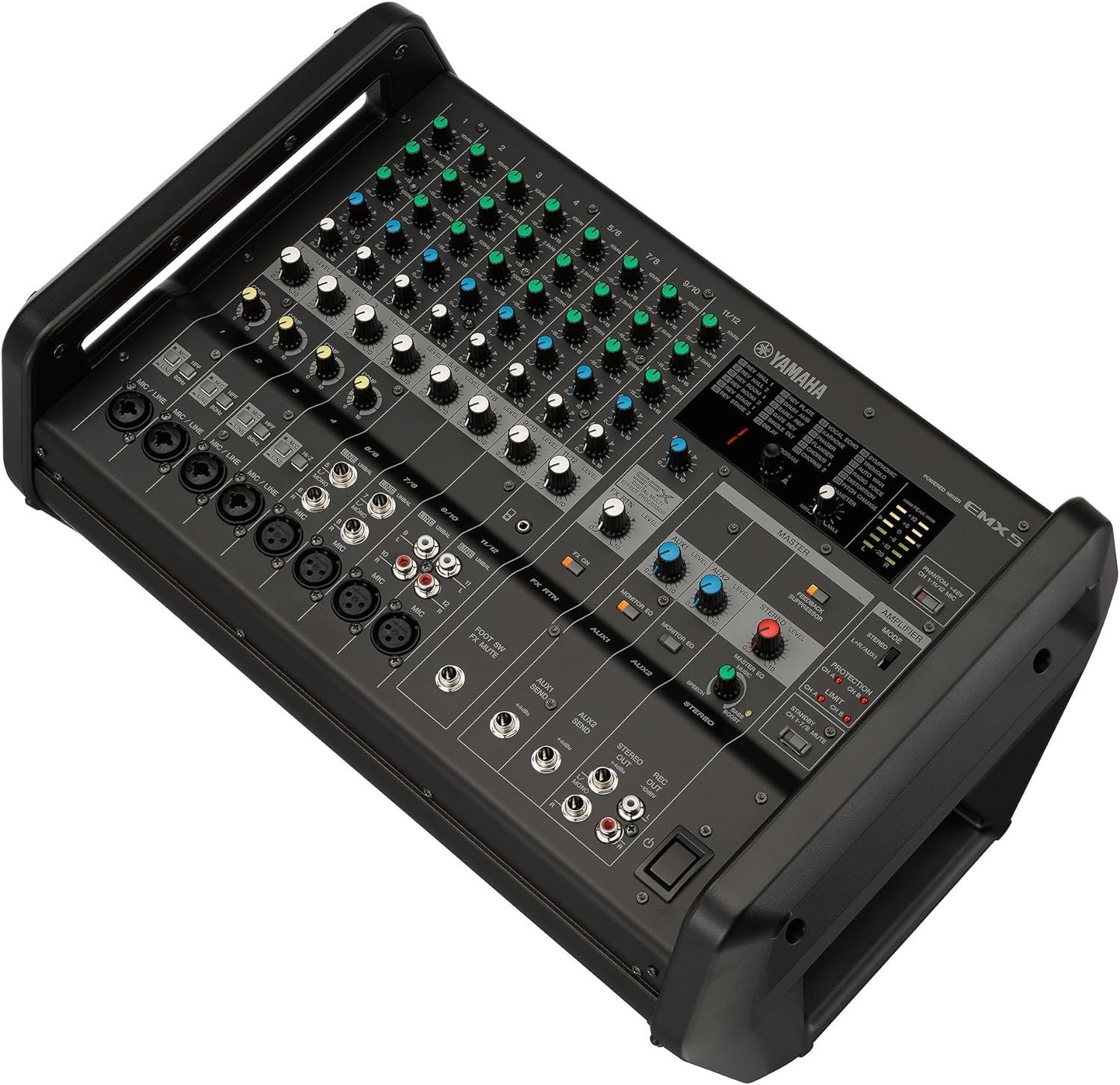 Yamaha EMX5 12-input Stereo Powered Mixer w/ DSP Effects , Black