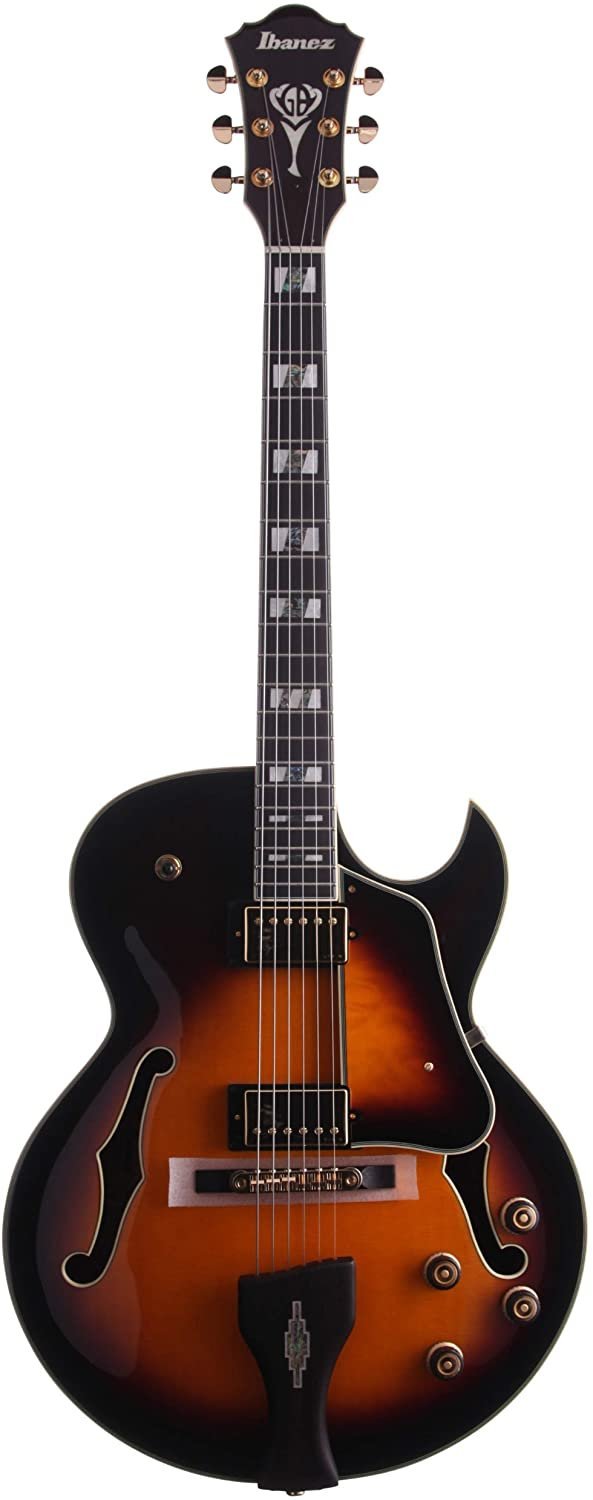 Ibanez LGB30 George Benson Signature Hollowbody Electric Guitar Vintage Yellow Sunburst