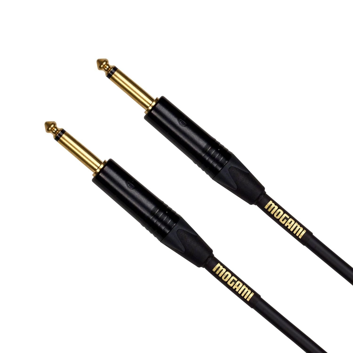Mogami Gold INSTRUMENT-18 Guitar Instrument Cable, 1/4" TS Male Plugs, Gold Contacts, Straight Connectors, 18 Foot.