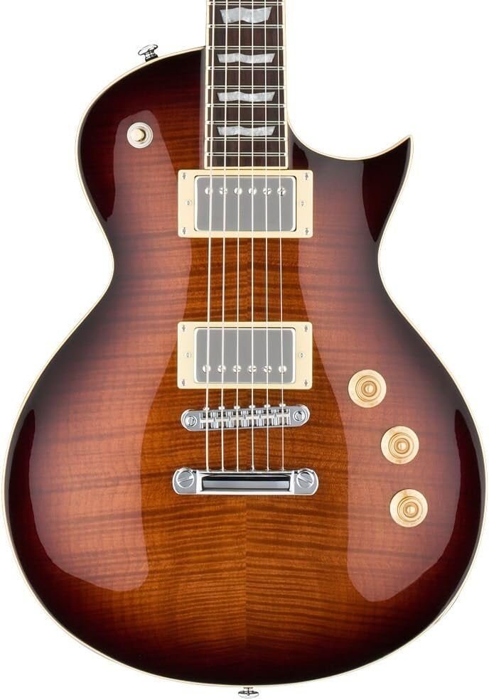 ESP LTD EC-256FM Electric Guitar, Dark Brown Sunburst