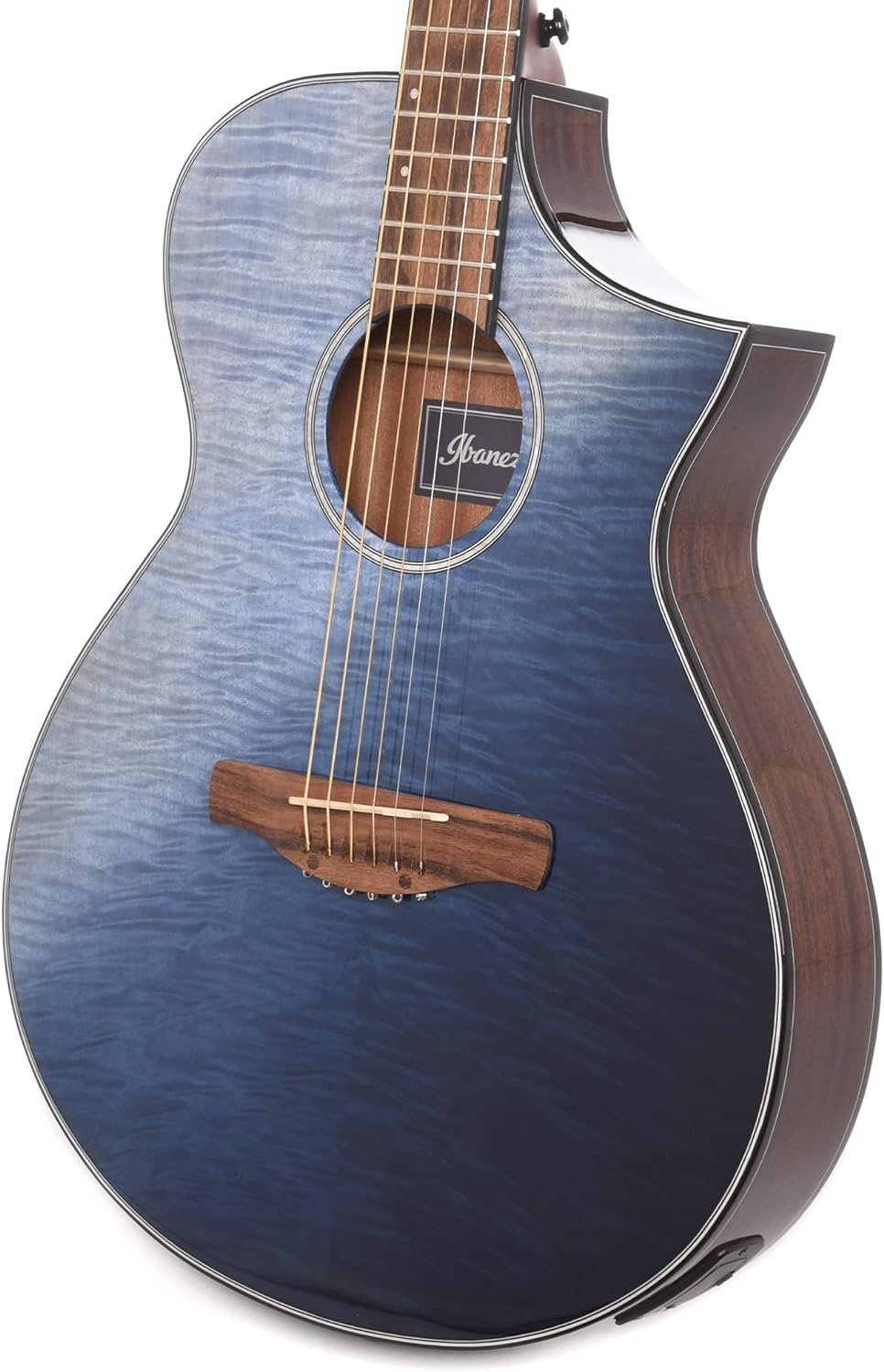 Ibanez AEWC32FM AE Acoustic Guitar Flamed Maple/Sapele Indigo Blue Burst Gloss