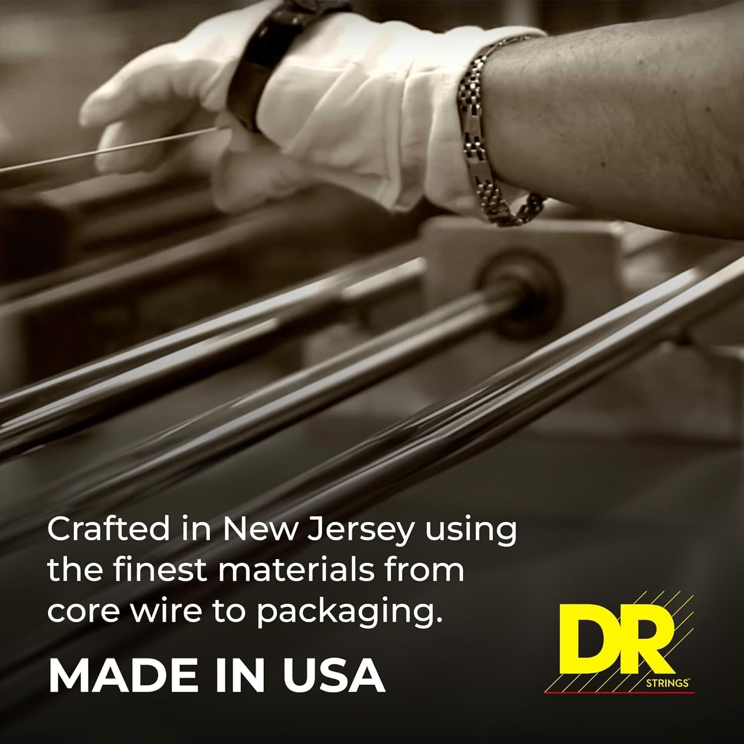 DR Strings HI-BEAMS - Stainless Steel 5-String Bass Guitar Strings, 45-125, Round Core