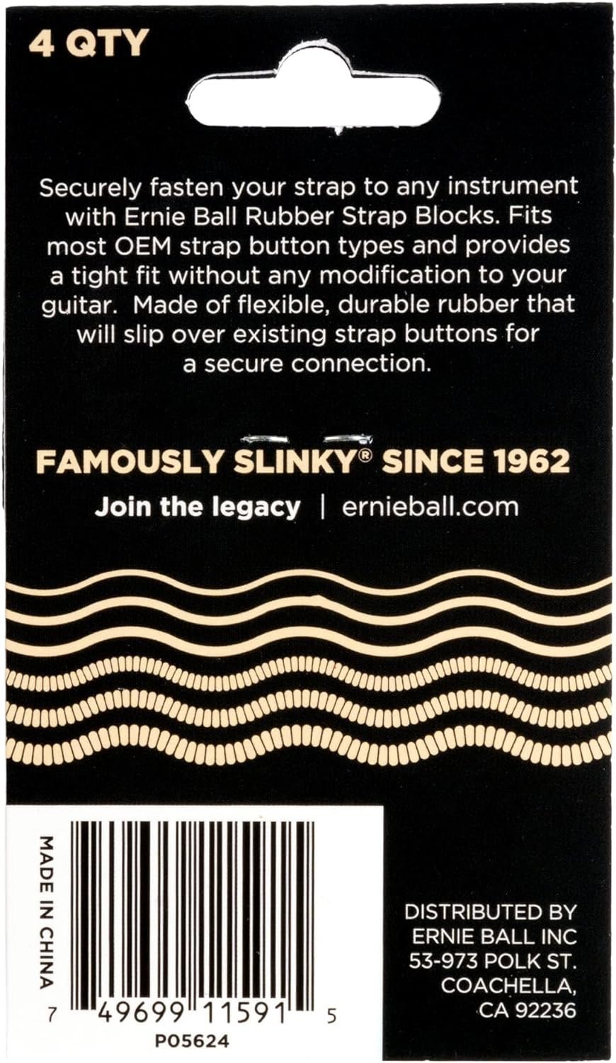 Ernie Ball Strap Blocks, Cream (P05624)